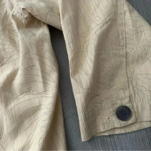 Karen Scott Sport Button Down 3/4 Sleeve Shirt Size Medium - Picture 3 of 4